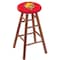 Holland Bar Stool Co Oak Bar Stool, Medium Finish, Ferris State Seat RC30OSMed - alternate 1